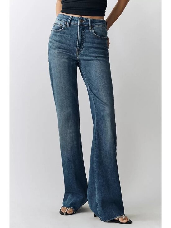 Good American Denim - Good American Good Legs Mid-Rise Flare Jeans Indigo1211 Retro Size 6/28 NWT